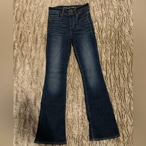 American Eagle Outfitters Dark Blue Flare Jeans